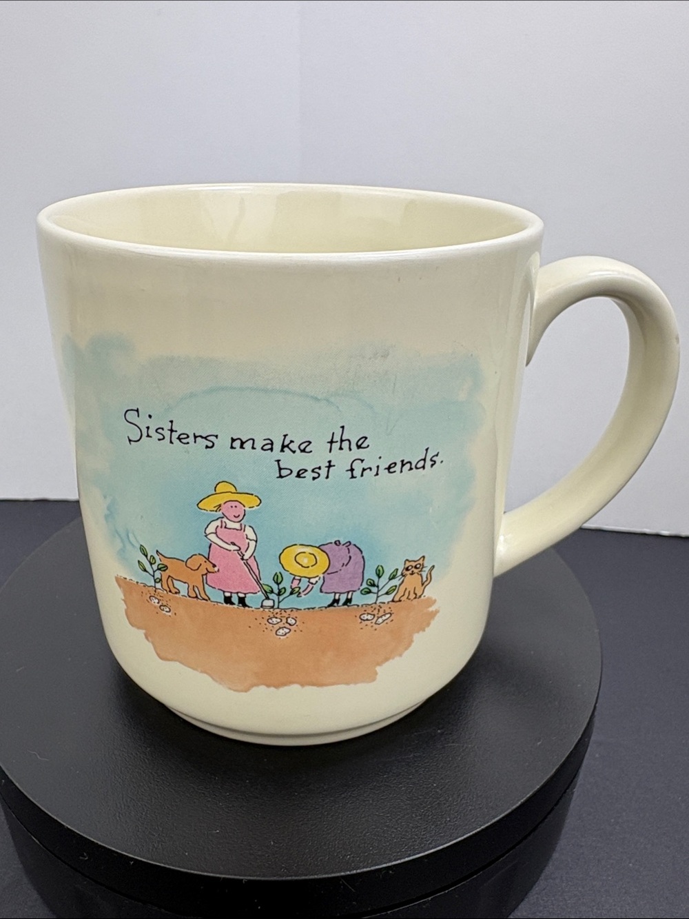 Carlton Cards Mug “Sisters Make the Best Friends” Suz Browning MG 5136 Korea